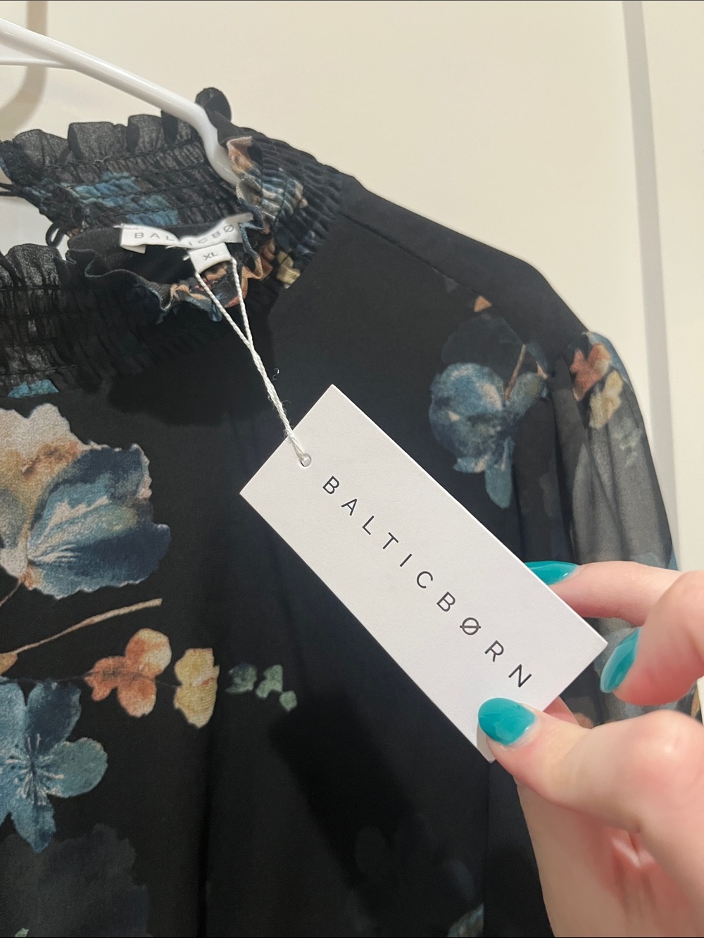 Baltic Born Luciana Maxi Dress - Blue Floral Print - Picture 6 of 7